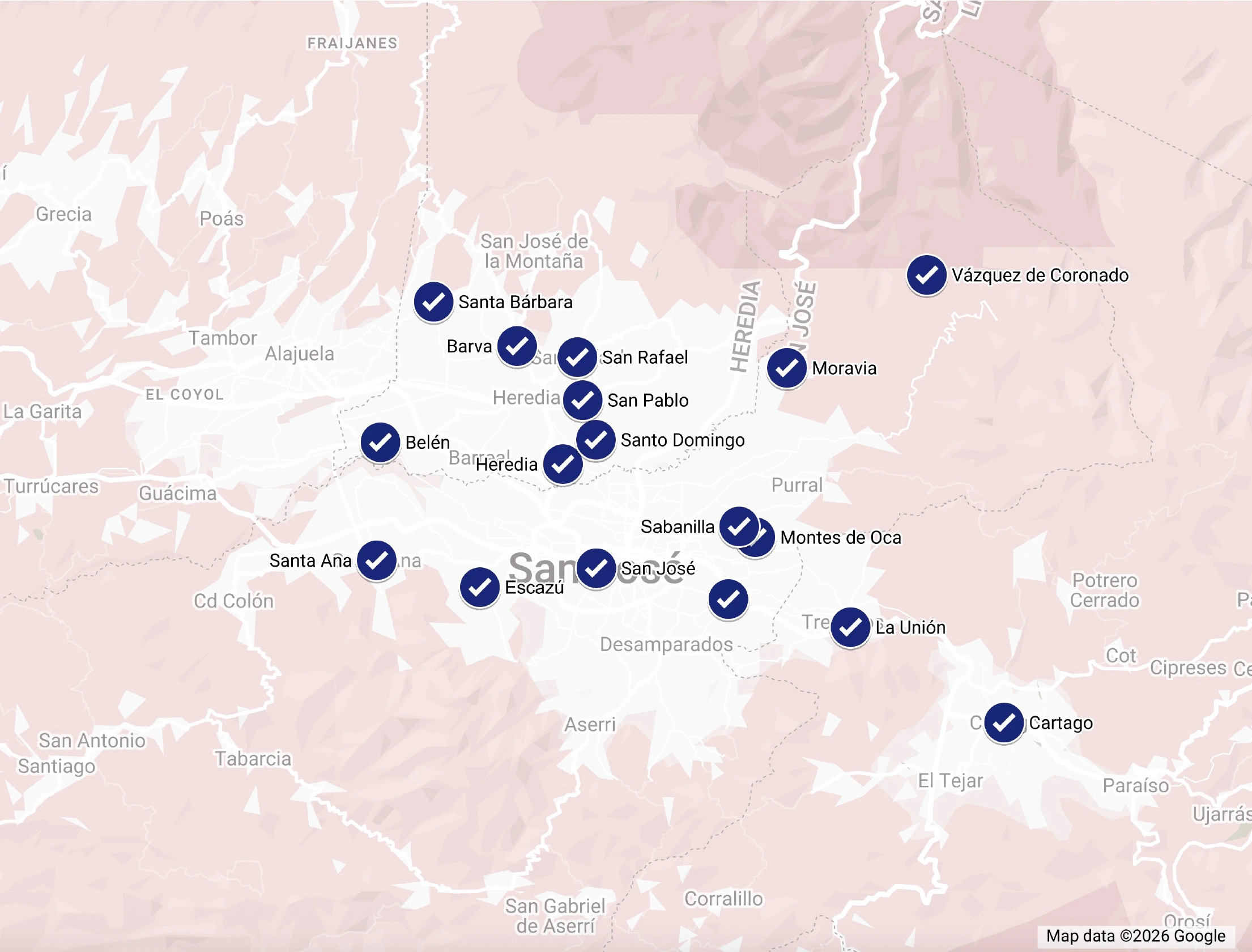 Mapa de cobertura
